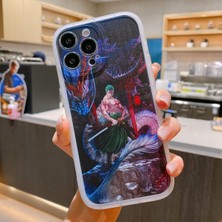 Silver Umbrella Anime Tek Parça Telefon Kılıfı Iphone 14 13 12 11 Pro Max Artı x Xr Xs Yumuşak Silikon Luffy Kapak Karikatür Zoro Funda Erkek Kadın Kawaii (Yurt Dışından)