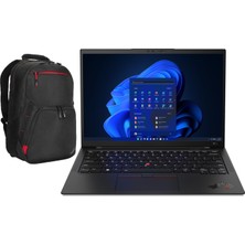 Lenovo X1 Carbon Intel Core I7-1260P 16GB 4tb SSD 14" Wuxga Freedos Taşınabilir Bilgisayar 21CB0074TX 017 + Lenovo Çanta