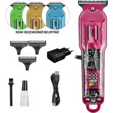 Insua Saç Sakal Tıraş Makinesi Şarjlı LCD Ekran Profesyonel Insua HK-3900 Mavi