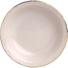 Porland Porselen 12'li Altın Yaldız 16 cm Çukur Tabak