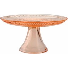 Porland Lina Turuncu Ayaklı Tabak 17 cm