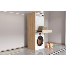 Esyah Ahşap-Banyo Dolabı Çamaşır Makinesi Dolabı Kurutma Makinesi Dolabı Çekmeceli