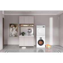 Esyah Banyo Dolabı Çamaşır ve Kurutma Makinesi Dolabı Çekmeceli