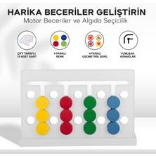 Karanes Toys Rubik Abaküs Montessori Zeka Oyunu  Renk&şekil Eşleştirme Eğitici Oyuncak