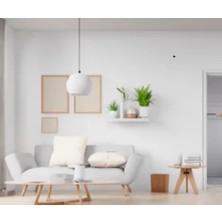 Riolight  Vintage,rustik,vintage Beyaz 1XE27 Duylu Metal Sarkıt Avize ÇAP:20CM