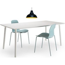 Riolight  Retro,vintage,rustik Masa Üstü Siyah 1XE27 Duylu Tekli Metli Sarkıt Avize ÇAP:34CM