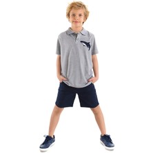 Mshb&G Shark Erkek Çocuk Polo Yaka T-Shirt Şort Takım