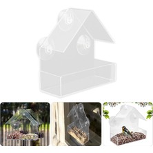 Shanhua Shop No.1 Tarzı Şeffaf Pencere Kuş Besleyici Temizle Birdhouse Vantuz ve Dış Bahçe Yard Pet Kuşlar Için Tasarım Kuş Besleyiciler Asılı (Yurt Dışından)