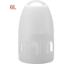 Shanhua Shop 6l Tarzı 1lll Saplı Plastik Beyaz Tiryakisi Güvercinler Kuşlar Tiryakisi Su Sebili Aksesuarlari Plastik Konteyner Pot (Yurt Dışından)