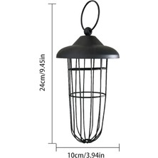 Shanhua Shop No.7 Tarzı Kuş Besleyici Metal Balkon Kuş Gıda Dağıtıcı Asılı Yabani Kuş Besleyici Kapalı Açık Bahçe Yard Dekor Için Asma Halkalı (Yurt Dışından)