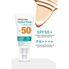 Procsın Hydra Pone SPF50+ Cilt Tonu Eşitleyici Makyaj Efekti Veren Cam Cilt Güneş Kremi Pa++++