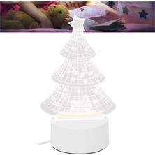 Liulian Gece Lambası, 3D Noel Ağacı Gece Lambası Şarj Edilebilir Masa LED Gece Lambası Çocuk Odası Süslemeleri Lamba Noel Hediyeleri Için Sevimli Bebek Çocuk Gece Lambası (Yurt Dışından)