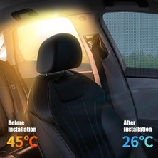 Ankaflex 2 Adet Oto Yan Cam Perdesi Araba Güneşliği Araba Cam Filmi Örtüsü Anne Bebek Emzirme Kılıfı Araç Güneşlik