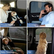 Ankaflex 2 Adet Oto Yan Cam Perdesi Araba Güneşliği Araba Cam Filmi Örtüsü Anne Bebek Emzirme Kılıfı Araç Güneşlik