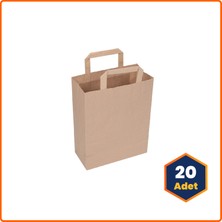 Kağıt Çanta İçten Saplı Baskısız Imk Kraft 70 gr 22X10X28 cm - 20 Adet