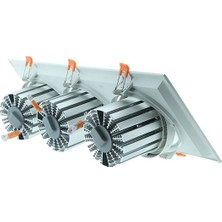 Tekwat Ar 111 Cob LED Üçlü 25 Watt Işık Sıva Altı 4000 Kelvin