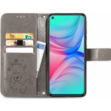 Bdt Boutique Infinix Sıcak 10 Flip Kapak Için Dört Yapraklı Yonca Deri Kısa Telefon Kılıfı (Yurt Dışından)