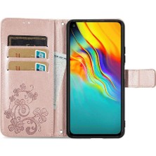 Bdt Boutique Infinix Sıcak 9 Flip Kapak Dört Yapraklı Yonca Zarif Iş Durum Telefon Kılıfı (Yurt Dışından)