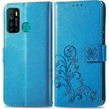 Bdt Boutique Infinix Sıcak 9 Flip Kapak Dört Yapraklı Yonca Zarif Iş Durum Telefon Kılıfı (Yurt Dışından)