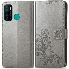 Bdt Boutique Infinix Sıcak 9 Flip Kapak Dört Yapraklı Yonca Zarif Iş Durum Telefon Kılıfı (Yurt Dışından)