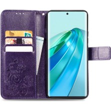 Bdt Boutique Huawei Onur X9A Kısa Kayış Zarif Iş Çevirme Kapağı Dört Telefon Kılıfı (Yurt Dışından)