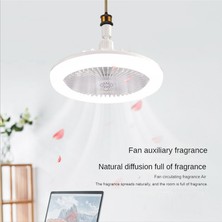 Hermoso Uzaktan Kumandalı ve Işıklı Tavan Vantilatörü 30W LED Lambalı Vantilatör Krem (Yurt Dışından)