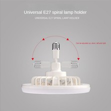 Hermoso Uzaktan Kumandalı ve Işıklı Tavan Vantilatörü 30W LED Lambalı Vantilatör Krem (Yurt Dışından)