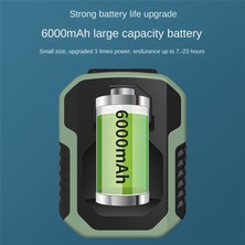 Hermoso 6000MAH Taşınabilir Asma Bel Fanı Giyilebilir Elektrikli Fan USB Şarjı (Yurt Dışından)