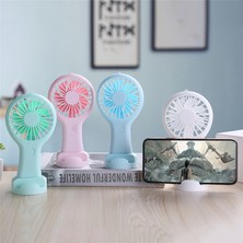 Hermoso Elde Taşınabilir Mini Fan Taşınabilir USB Şarjı Kullanışlı Küçük Fanlar-Pembe (Yurt Dışından)