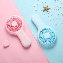 Hermoso Elde Taşınabilir Mini Fan Taşınabilir USB Şarjı Kullanışlı Küçük Fanlar-Pembe (Yurt Dışından)