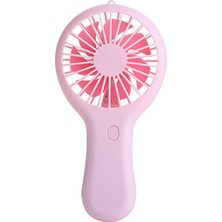 Hermoso Elde Taşınabilir Mini Fan Taşınabilir USB Şarjı Kullanışlı Küçük Fanlar-Pembe (Yurt Dışından)