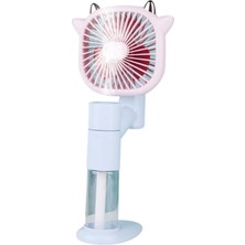 Hermoso Mini Fan, Sprey Soğutma Fanı, Soğutma Sisli Nemlendirici USB Fan, Beyaz (Yurt Dışından)