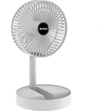 Hermoso Masaüstü Fan Uygun Katlanır Mini Elektrikli Fan Ev Beyaz (Yurt Dışından)