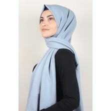 Piramit Alessa Pamuk Şal 2740-39 Buz Mavisi