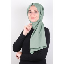 Piramit Şifon Şal Düz Renk 1293-115 Mint Yeşili