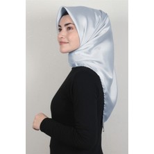 Piramit Düz Renk Eşarp 1340-26 Buz Mavisi