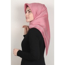 Piramit Taşlı Exclusive Eşarp 6000-19 Pembe