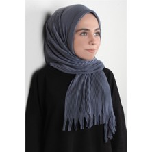 Eşarppark Pamuklu Hazır Şal 1589-17 Gri