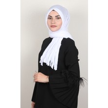 Eşarppark Pamuklu Hazır Şal 1589-34 Beyaz