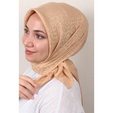 Eşarppark Modakaşmir Ipeksi Jakar Eşarp 5356-13 Koyu Bej