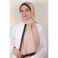 Eşarppark Monogram Şal 145-51 Koyu Bej