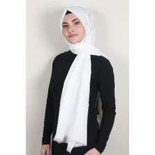 Eşarppark Bambu Kraşlı Şal 2724-24 Beyaz