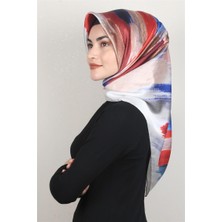 Piramit Dijital Eşarp 1352-7 Gri