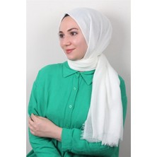 Eşarppark Bürümcük Ince Şal 3093-2 Ekru