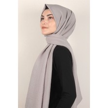 Piramit Alessa Pamuk Şal 2740-8 Kül Rengi