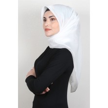 Piramit Elizya Simli Eşarp 3008-9 Ekru