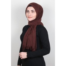 Eşarppark Pamuklu Hazır Şal 1589-43 Kahverengi