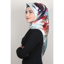 Piramit Dijital Eşarp 1353-12 Mint Yeşili