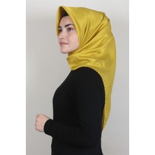 Piramit Düz Renk Eşarp 1340-7 Sarı