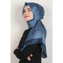 Eşarppark Monogram Şal 149-9 Indigo